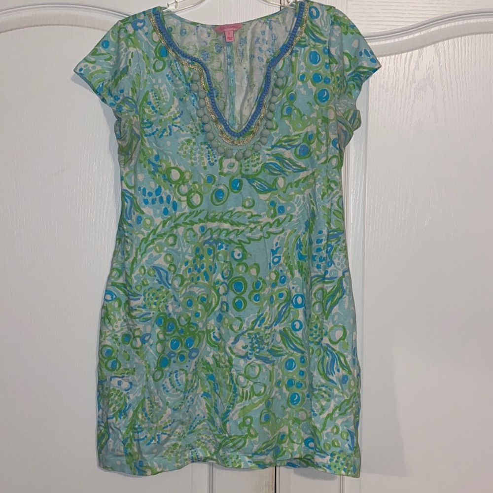 Lilly Pulitzer Green and Blue Dress